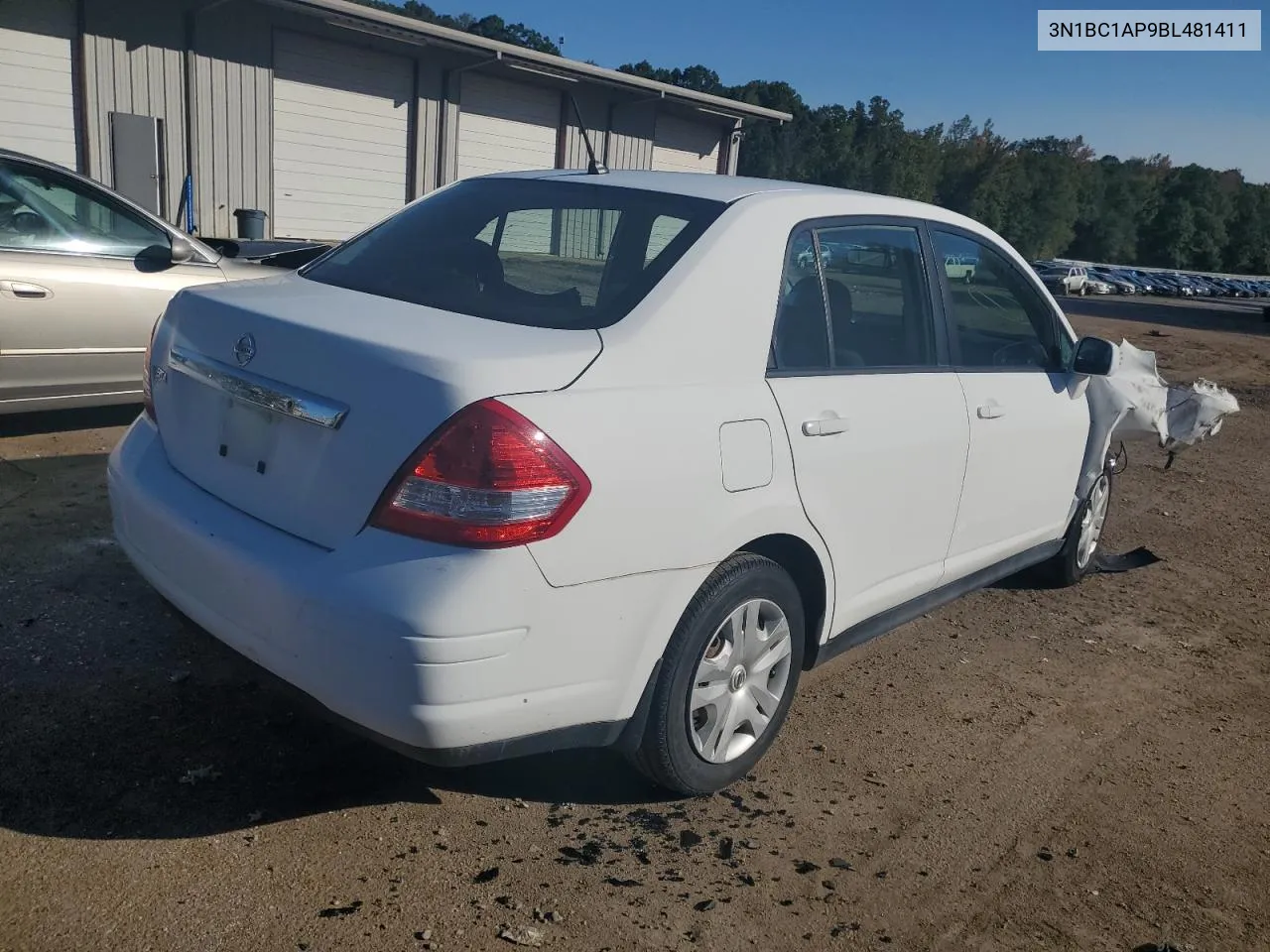 2011 Nissan Versa S VIN: 3N1BC1AP9BL481411 Lot: 72178514