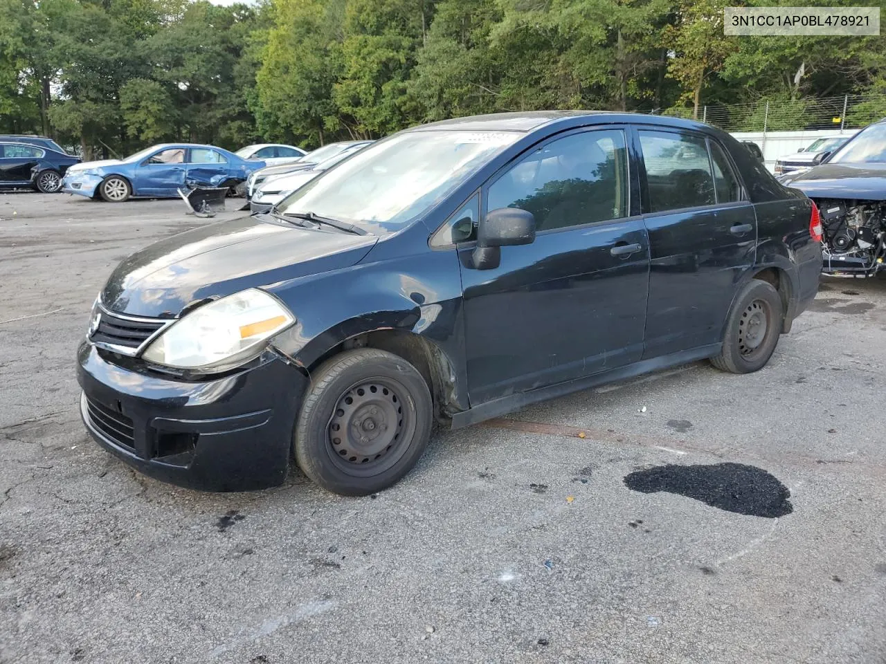 2011 Nissan Versa S VIN: 3N1CC1AP0BL478921 Lot: 72239594