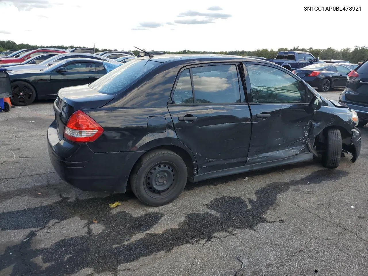 2011 Nissan Versa S VIN: 3N1CC1AP0BL478921 Lot: 72239594