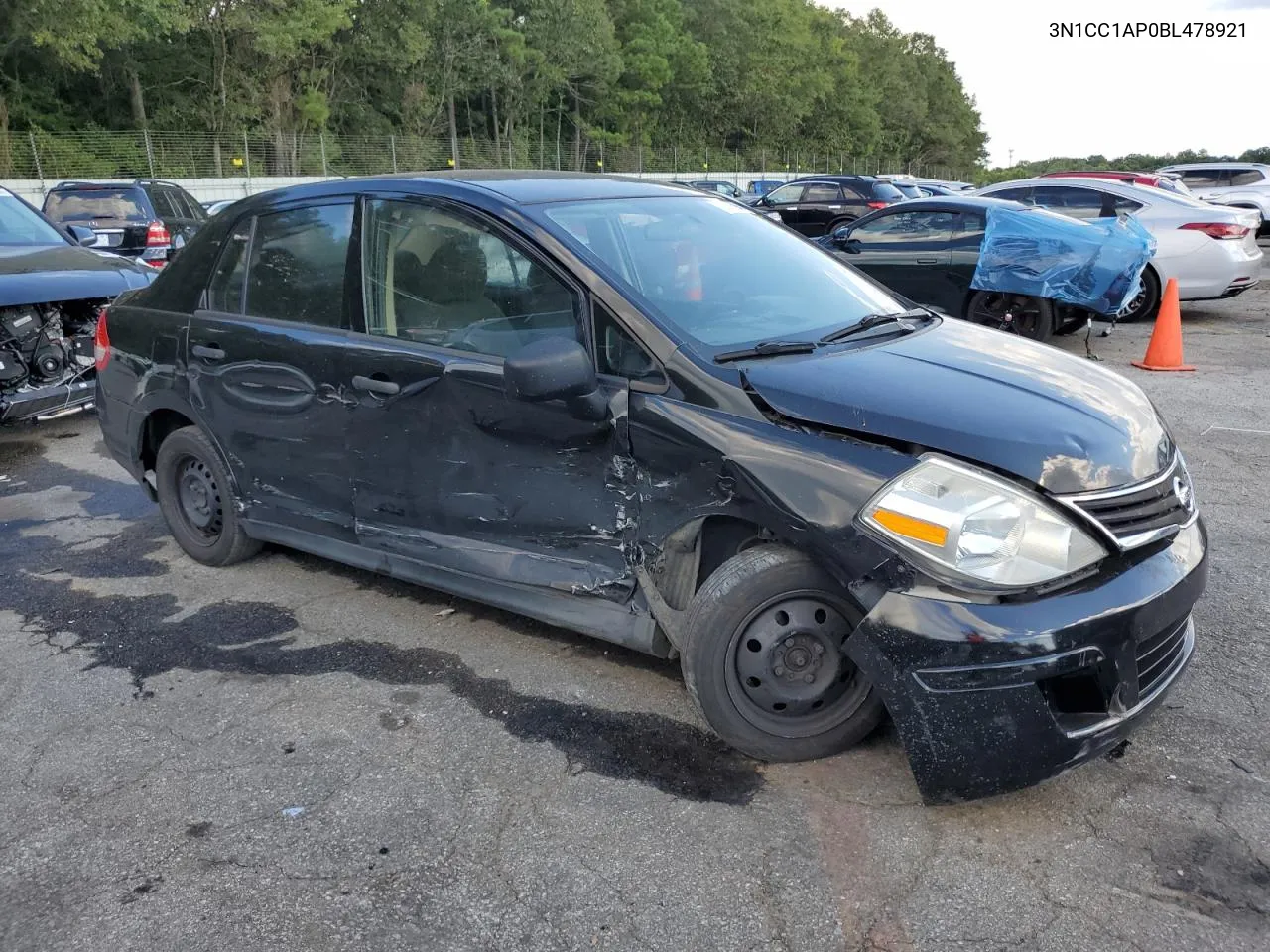 2011 Nissan Versa S VIN: 3N1CC1AP0BL478921 Lot: 72239594