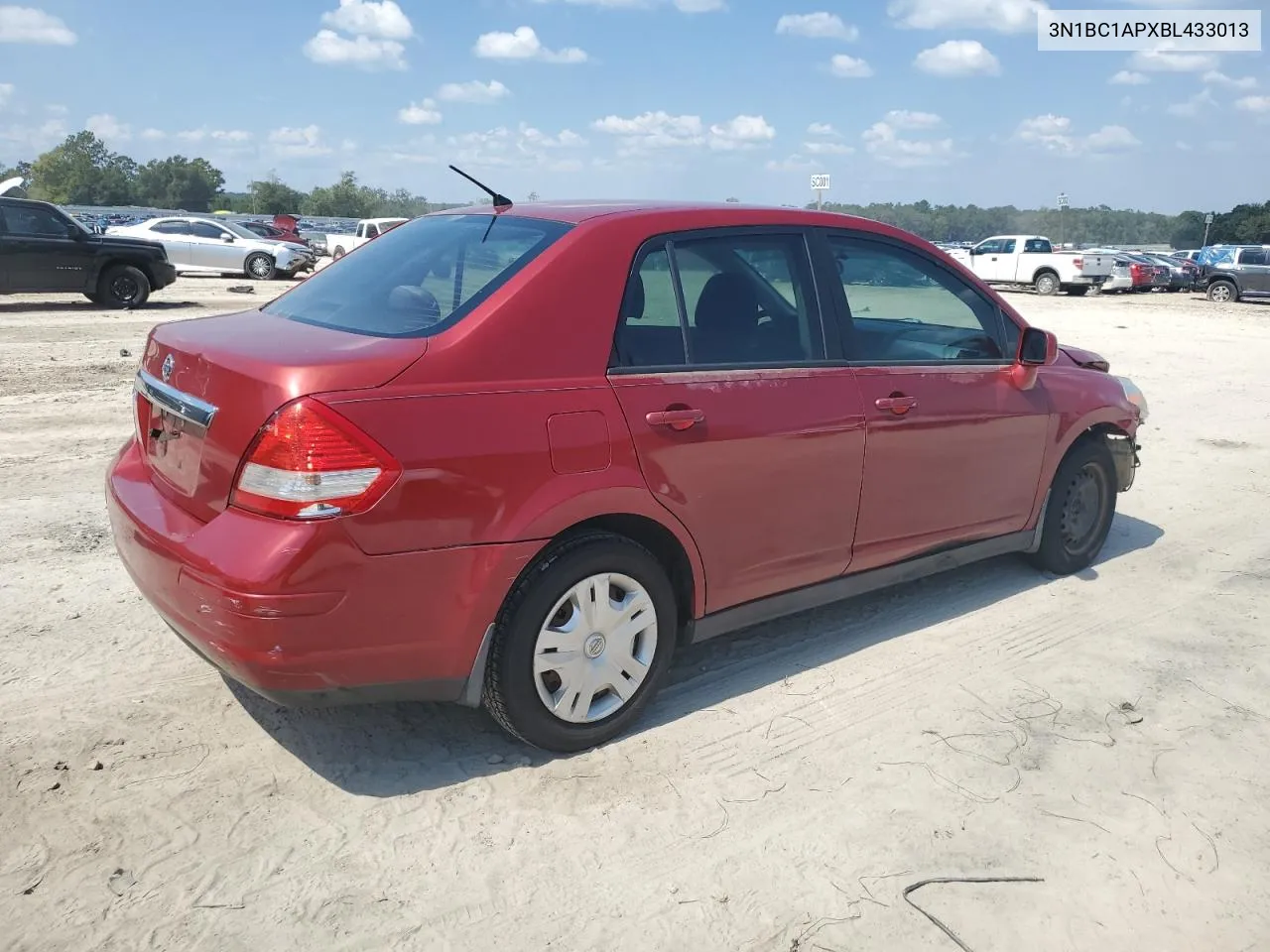 2011 Nissan Versa S VIN: 3N1BC1APXBL433013 Lot: 72451494