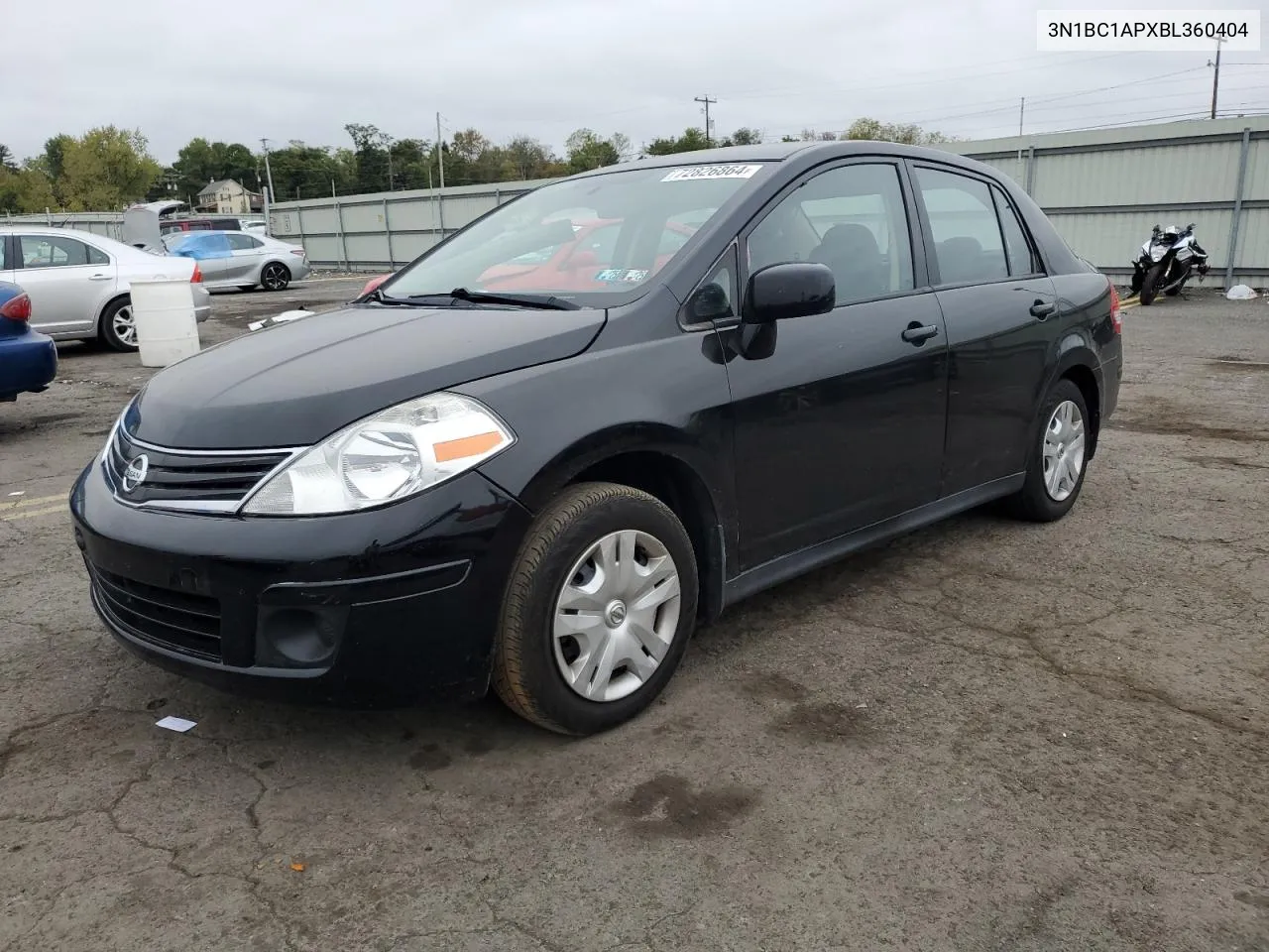 2011 Nissan Versa S VIN: 3N1BC1APXBL360404 Lot: 72826864