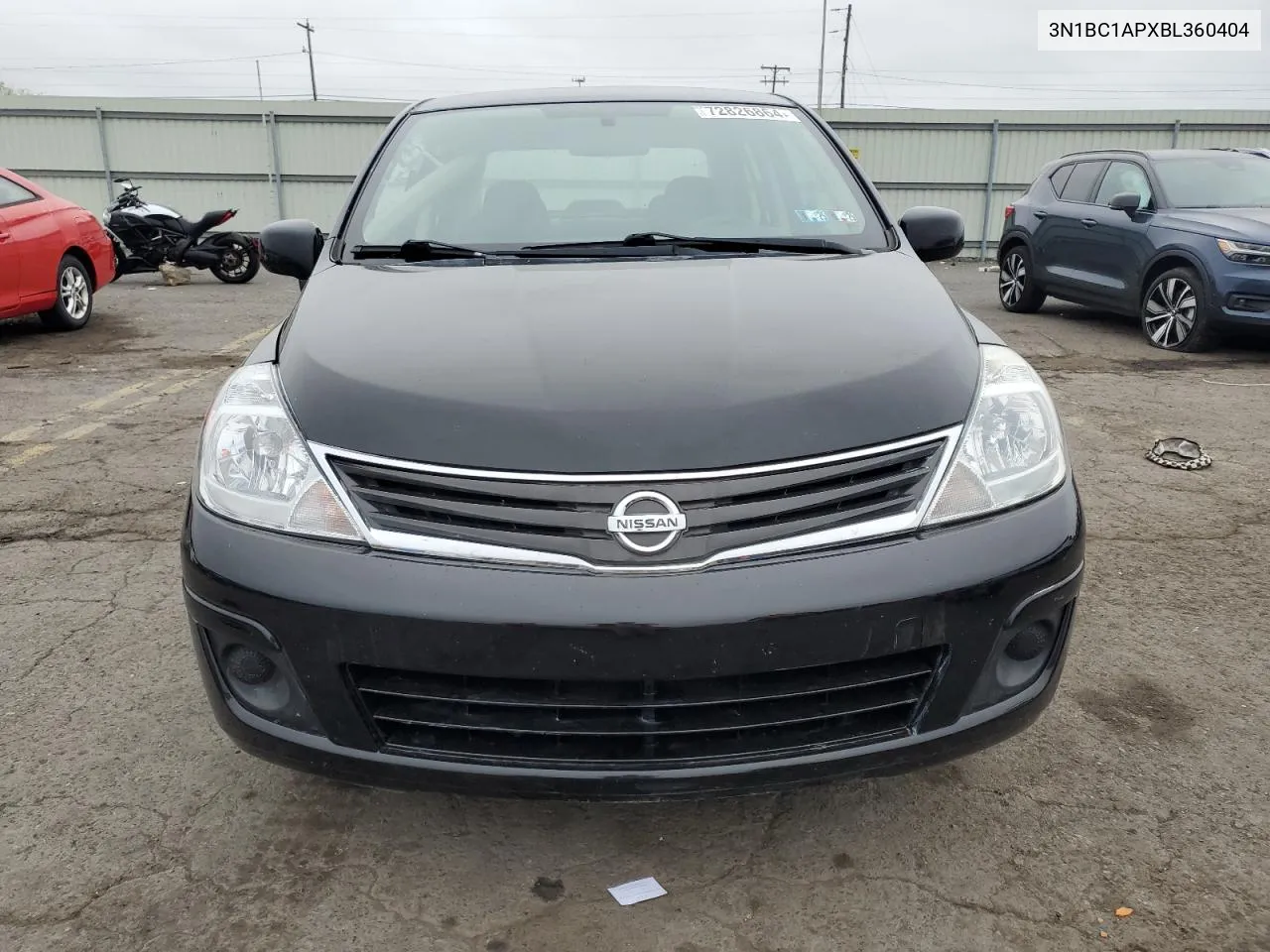 2011 Nissan Versa S VIN: 3N1BC1APXBL360404 Lot: 72826864