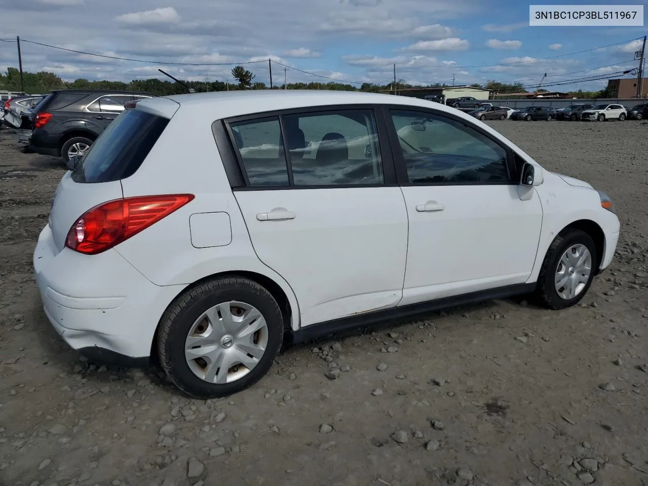 2011 Nissan Versa S VIN: 3N1BC1CP3BL511967 Lot: 72865994