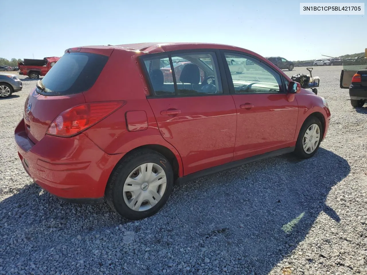 2011 Nissan Versa S VIN: 3N1BC1CP5BL421705 Lot: 74244374