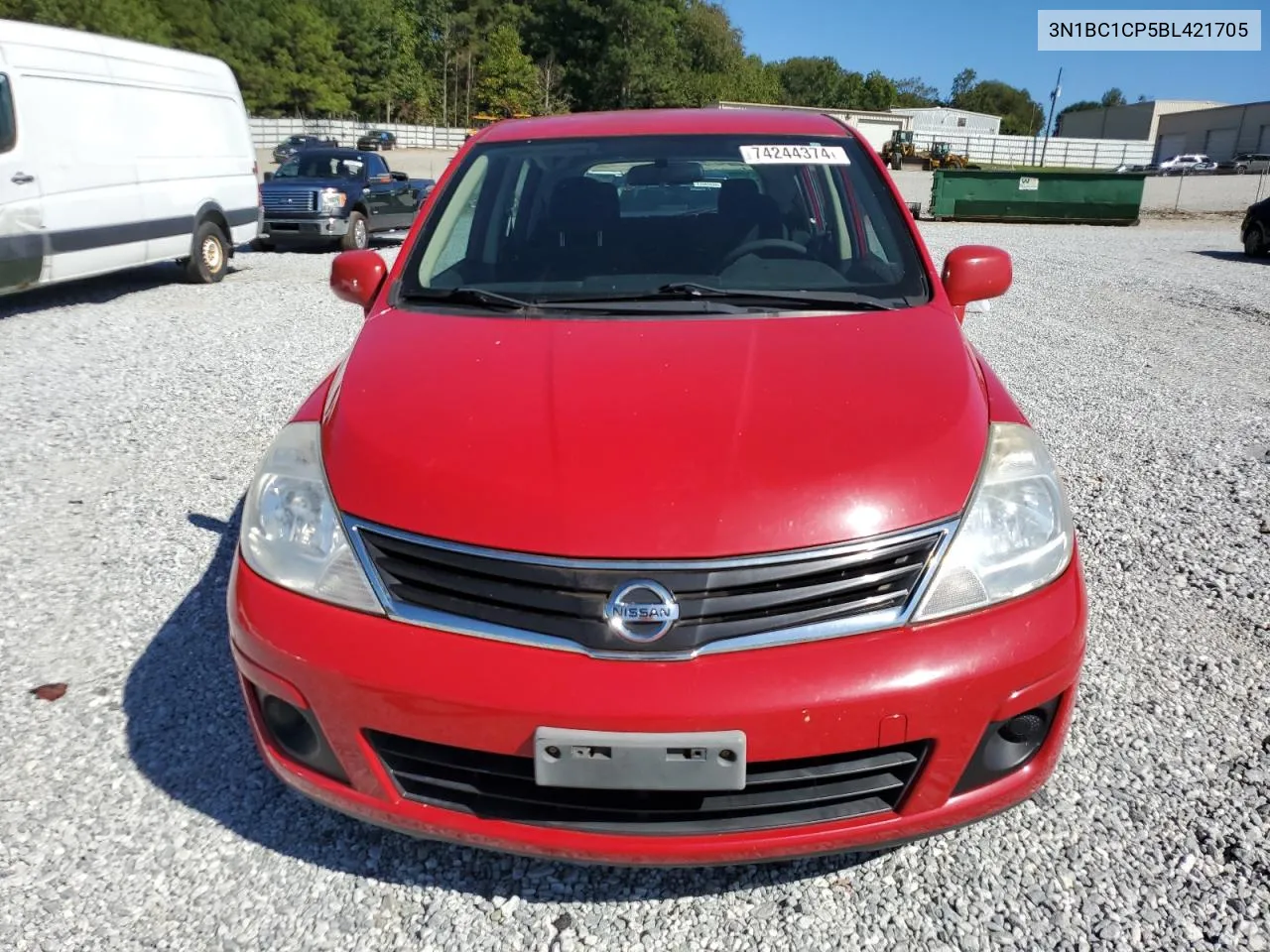 2011 Nissan Versa S VIN: 3N1BC1CP5BL421705 Lot: 74244374