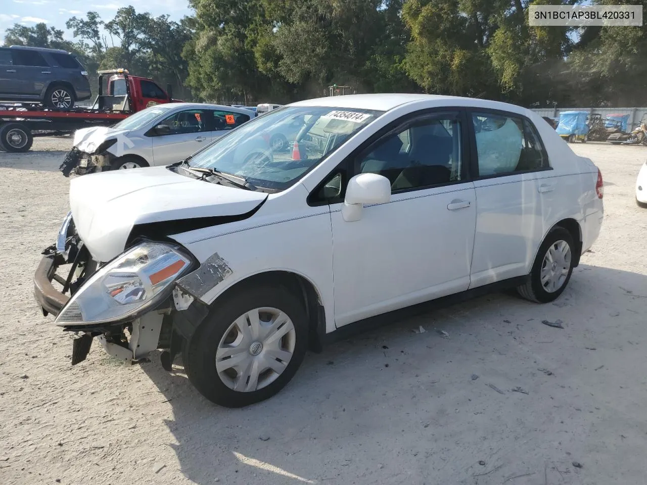 2011 Nissan Versa S VIN: 3N1BC1AP3BL420331 Lot: 74354814