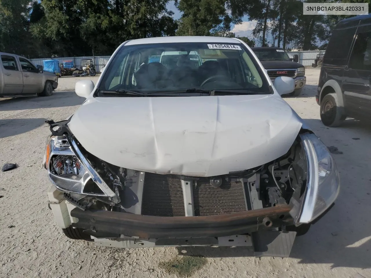 2011 Nissan Versa S VIN: 3N1BC1AP3BL420331 Lot: 74354814