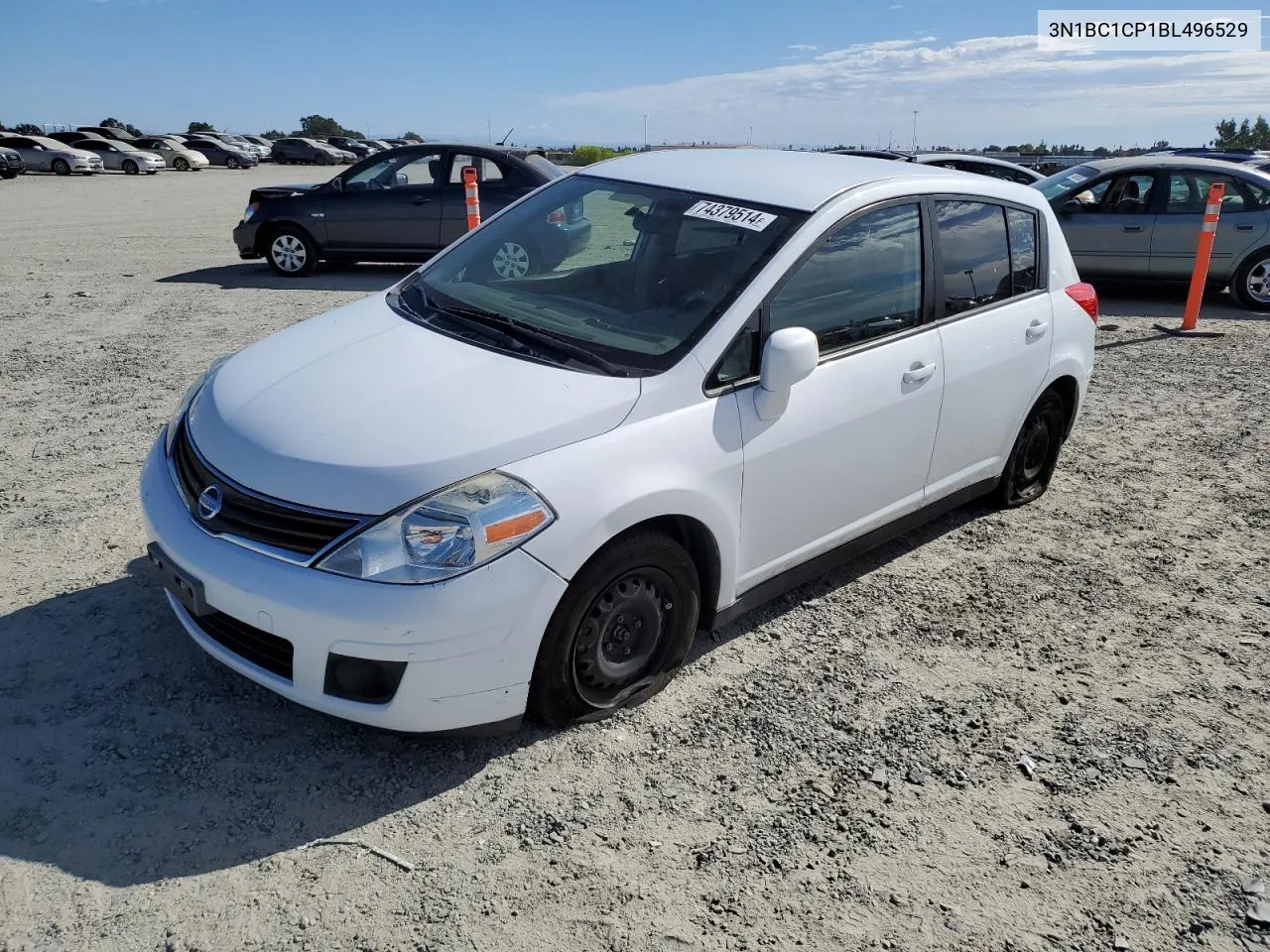 2011 Nissan Versa S VIN: 3N1BC1CP1BL496529 Lot: 74379514