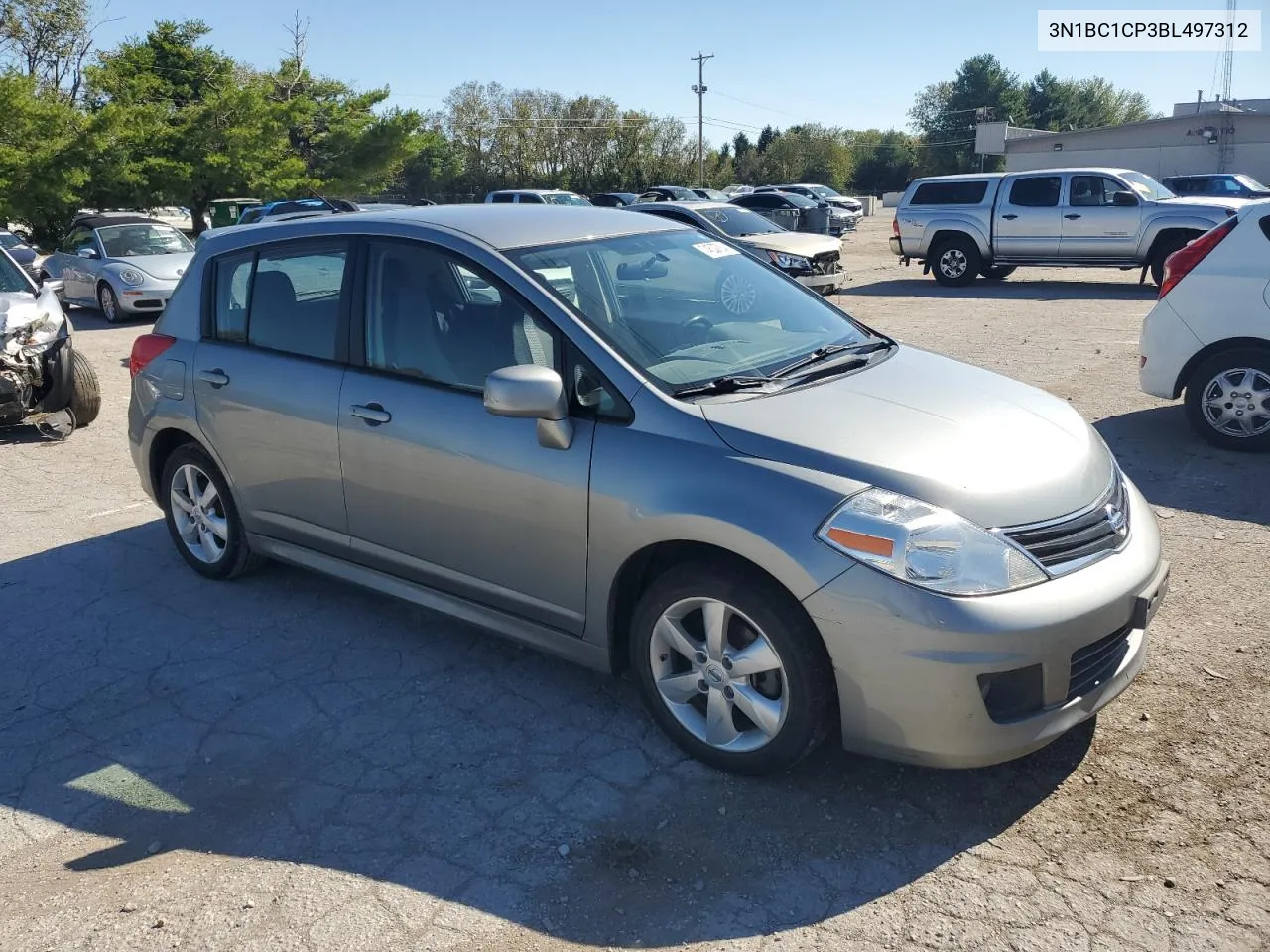 2011 Nissan Versa S VIN: 3N1BC1CP3BL497312 Lot: 74537834