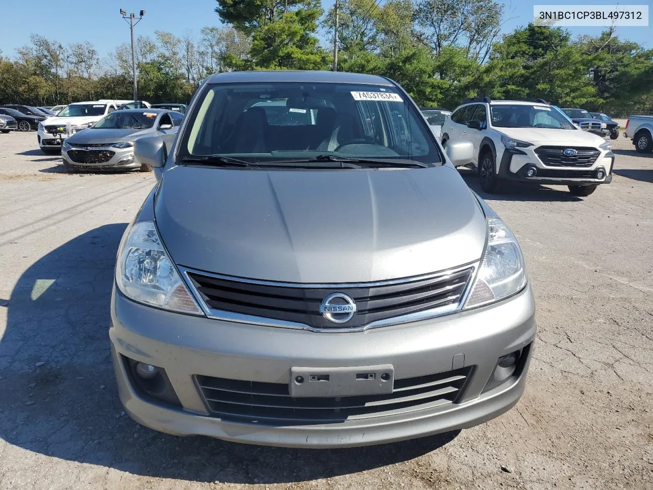 2011 Nissan Versa S VIN: 3N1BC1CP3BL497312 Lot: 74537834