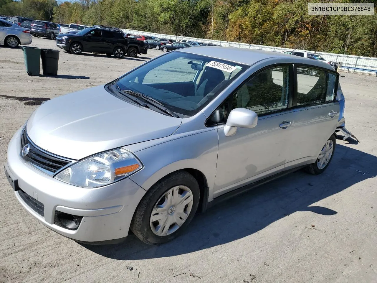 2011 Nissan Versa S VIN: 3N1BC1CP9BL376848 Lot: 75347934