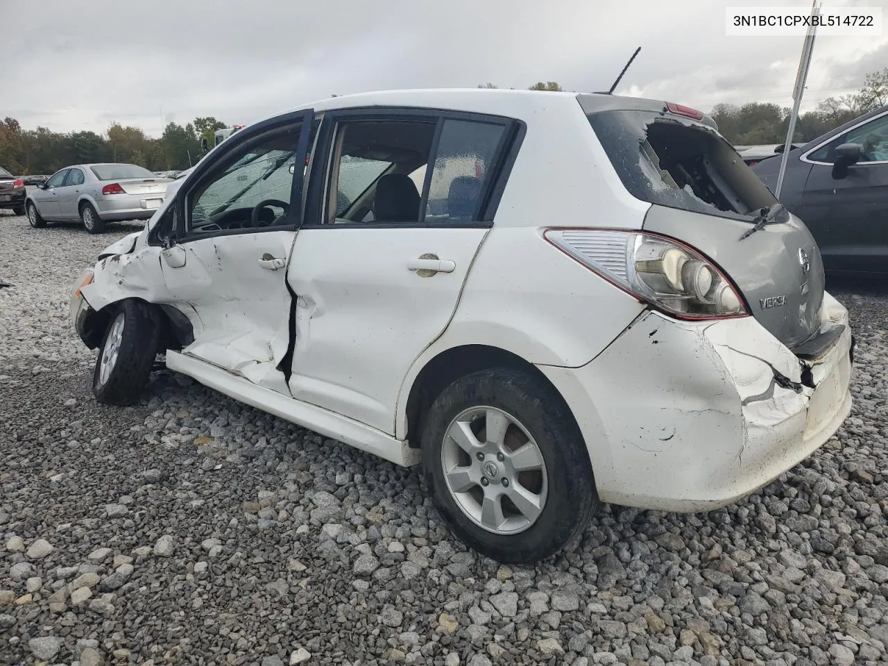 2011 Nissan Versa S VIN: 3N1BC1CPXBL514722 Lot: 75705784