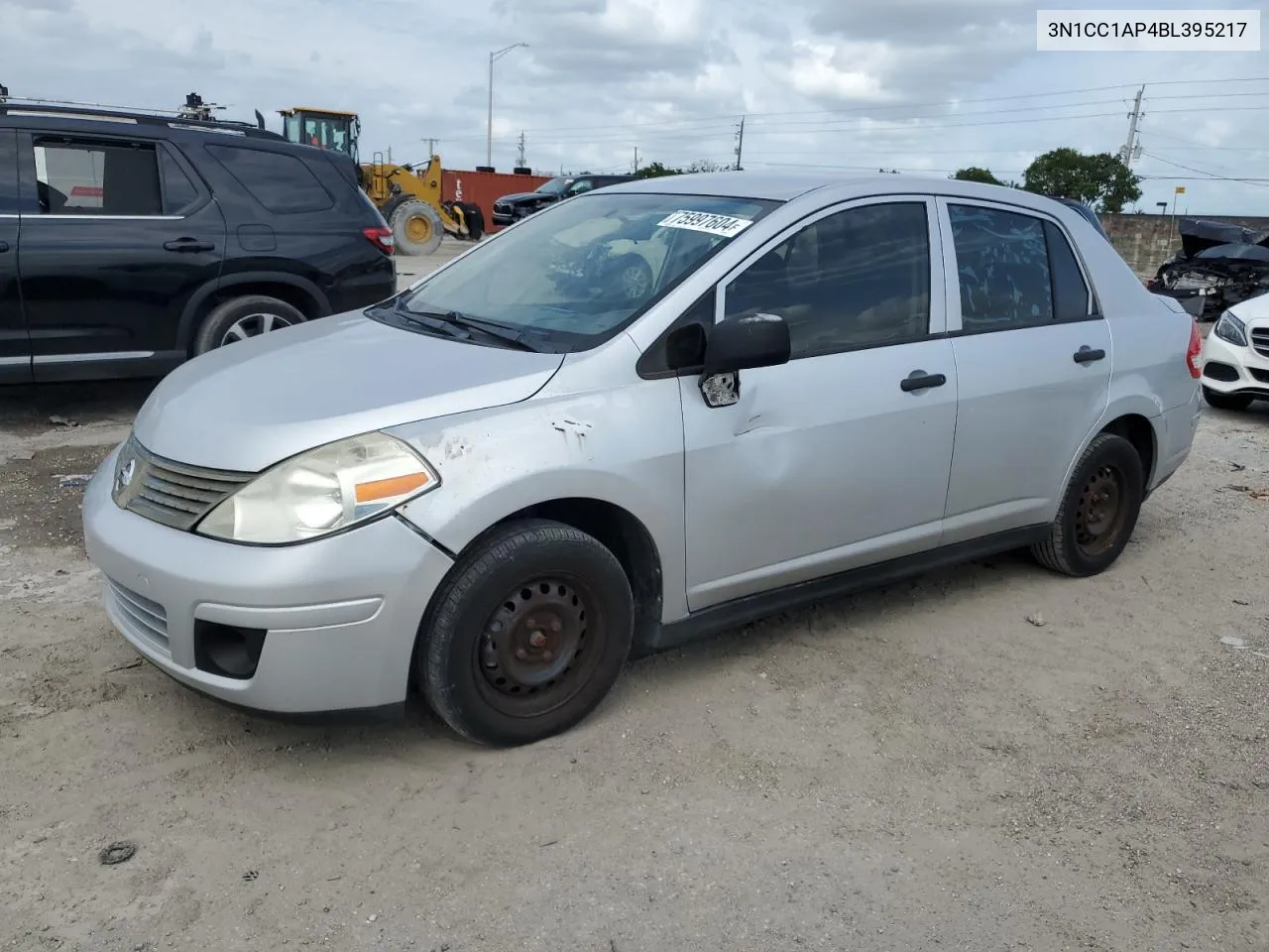 2011 Nissan Versa S VIN: 3N1CC1AP4BL395217 Lot: 75997604