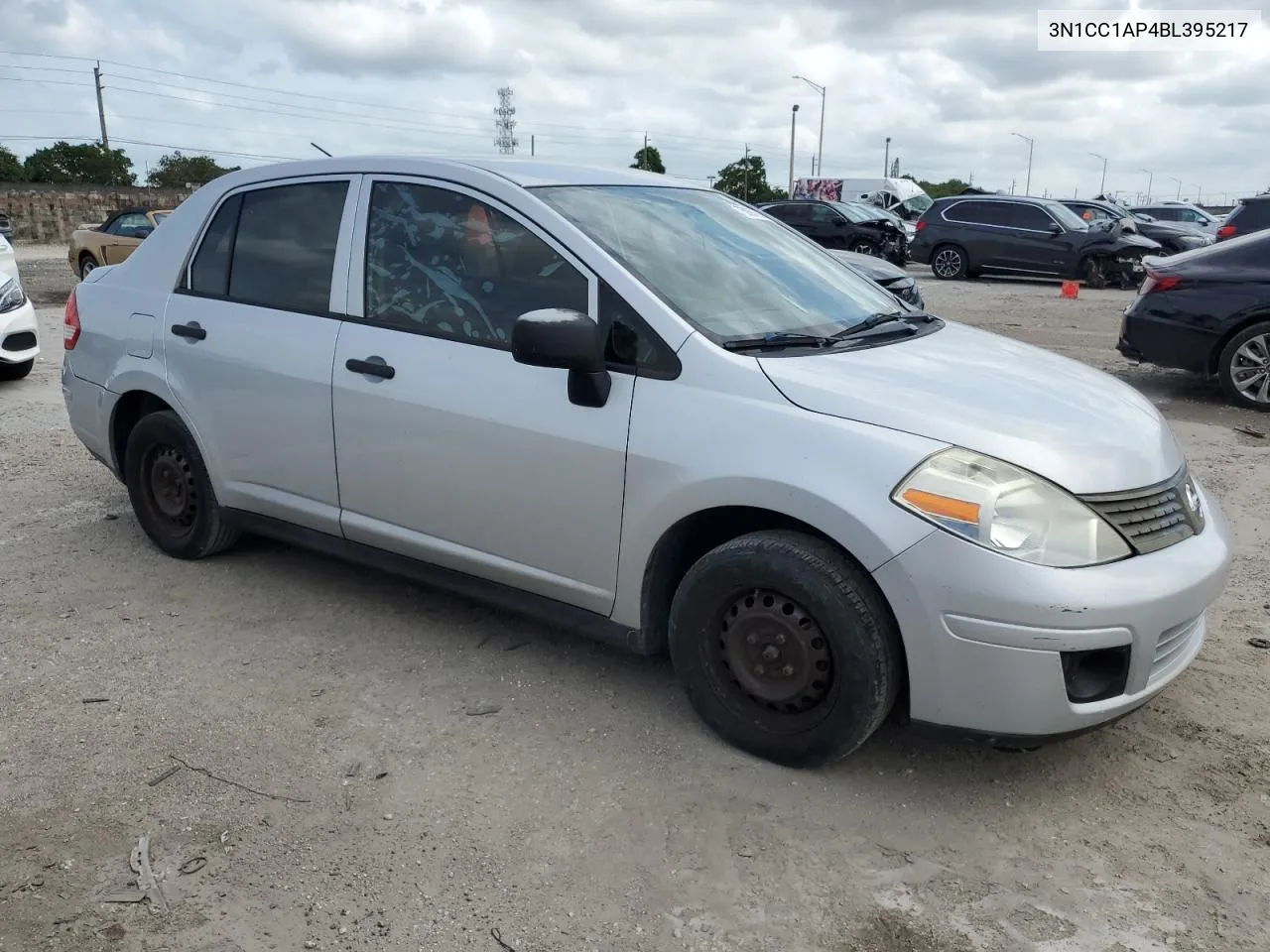 2011 Nissan Versa S VIN: 3N1CC1AP4BL395217 Lot: 75997604