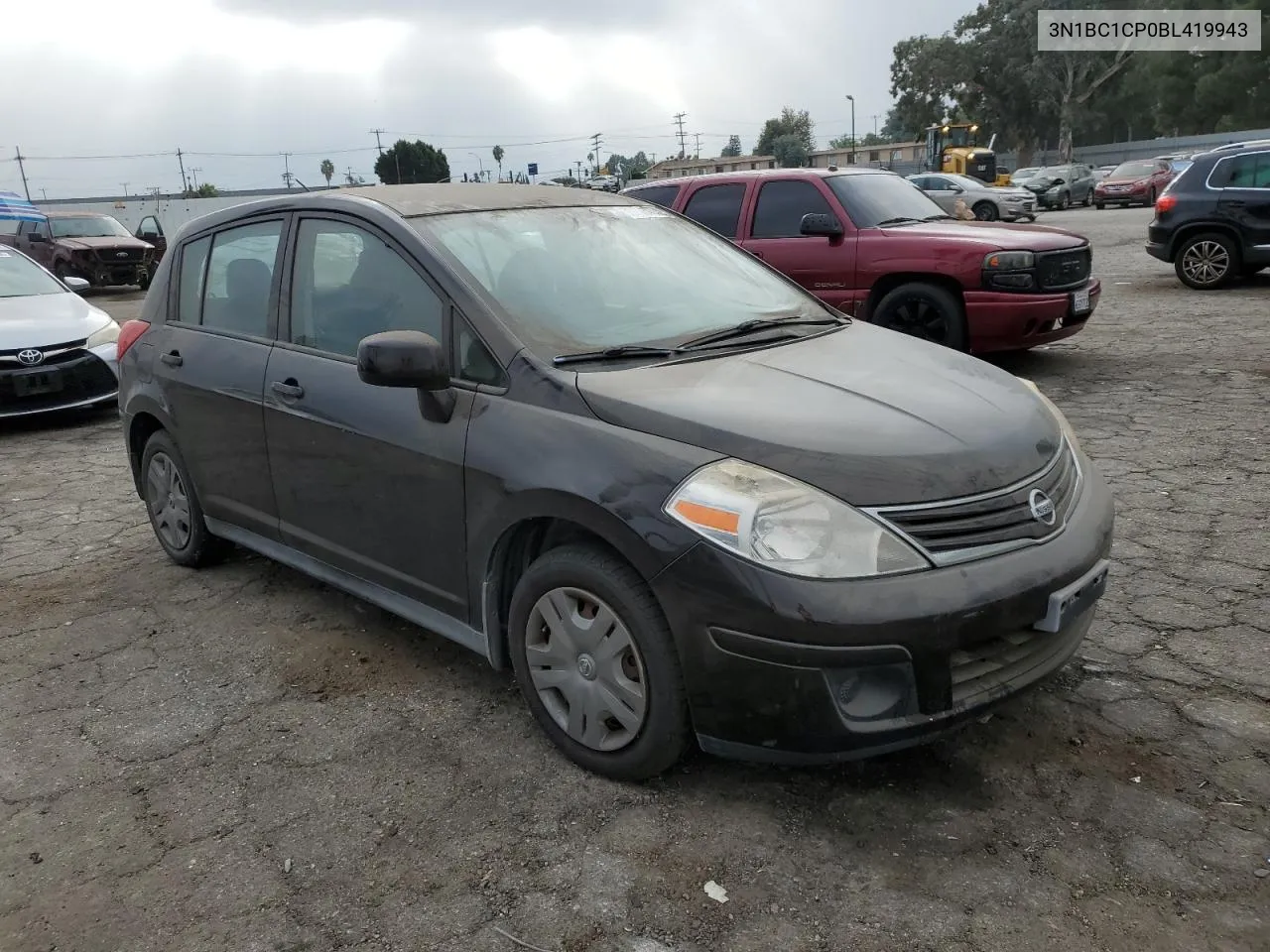 2011 Nissan Versa S VIN: 3N1BC1CP0BL419943 Lot: 76631454