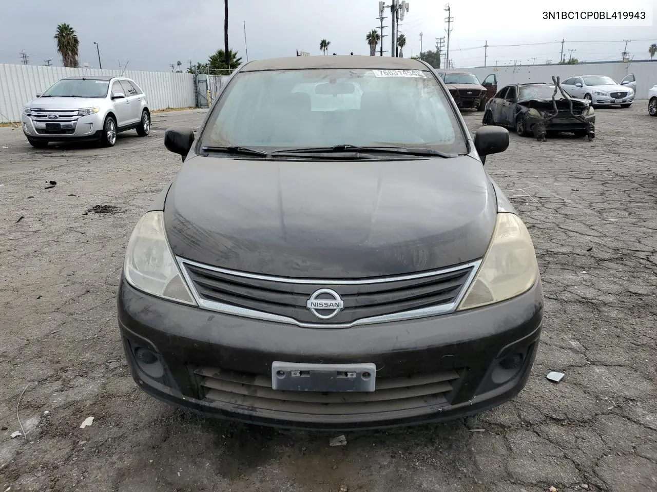 2011 Nissan Versa S VIN: 3N1BC1CP0BL419943 Lot: 76631454