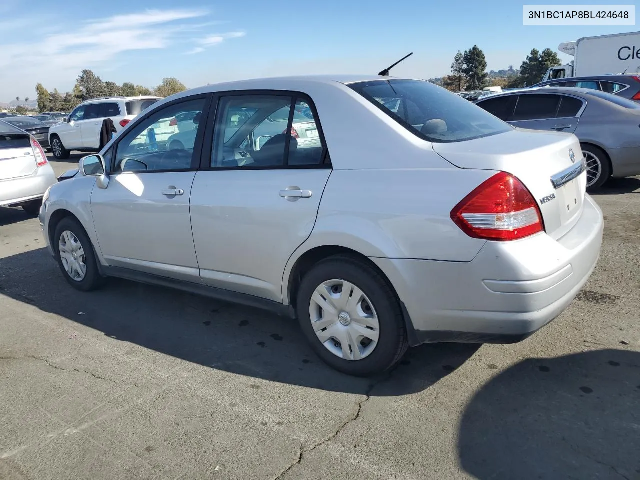 2011 Nissan Versa S VIN: 3N1BC1AP8BL424648 Lot: 76751934