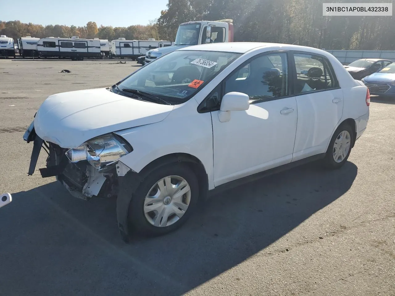 2011 Nissan Versa S VIN: 3N1BC1AP0BL432338 Lot: 76756854