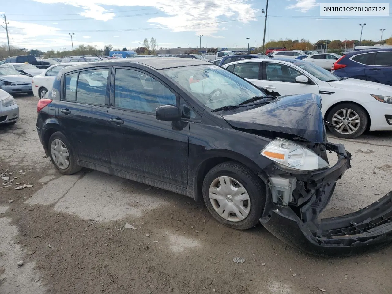 3N1BC1CP7BL387122 2011 Nissan Versa S