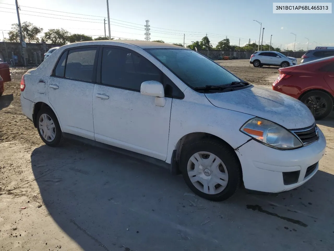 2011 Nissan Versa S VIN: 3N1BC1AP6BL465313 Lot: 78026114