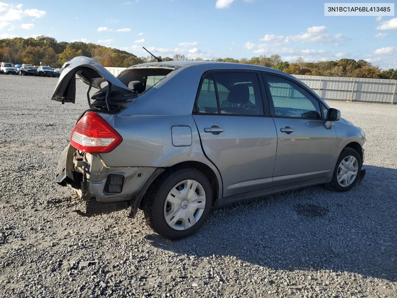 2011 Nissan Versa S VIN: 3N1BC1AP6BL413485 Lot: 78685574