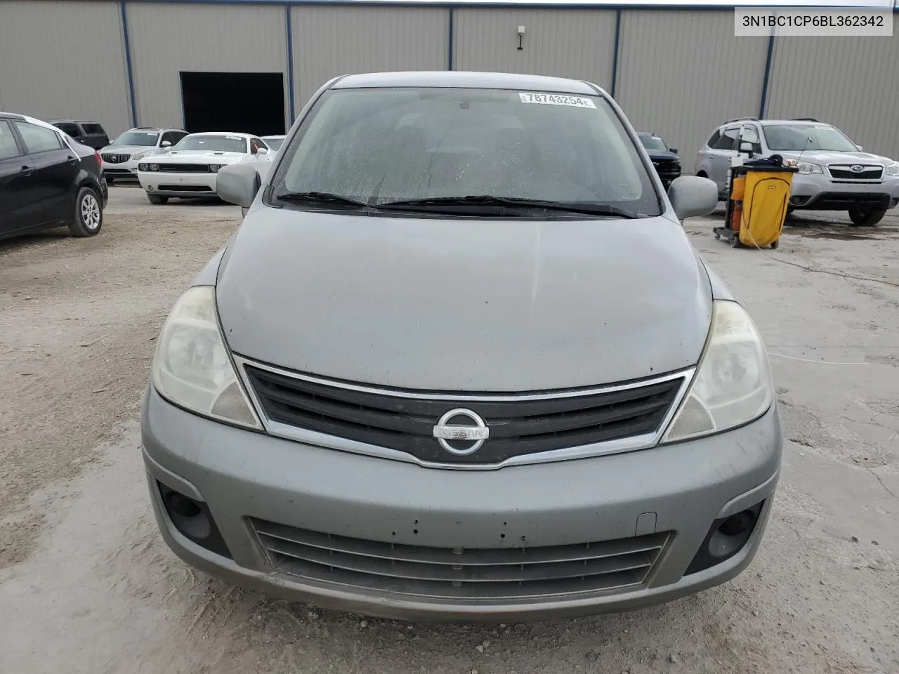 2011 Nissan Versa S VIN: 3N1BC1CP6BL362342 Lot: 78743254