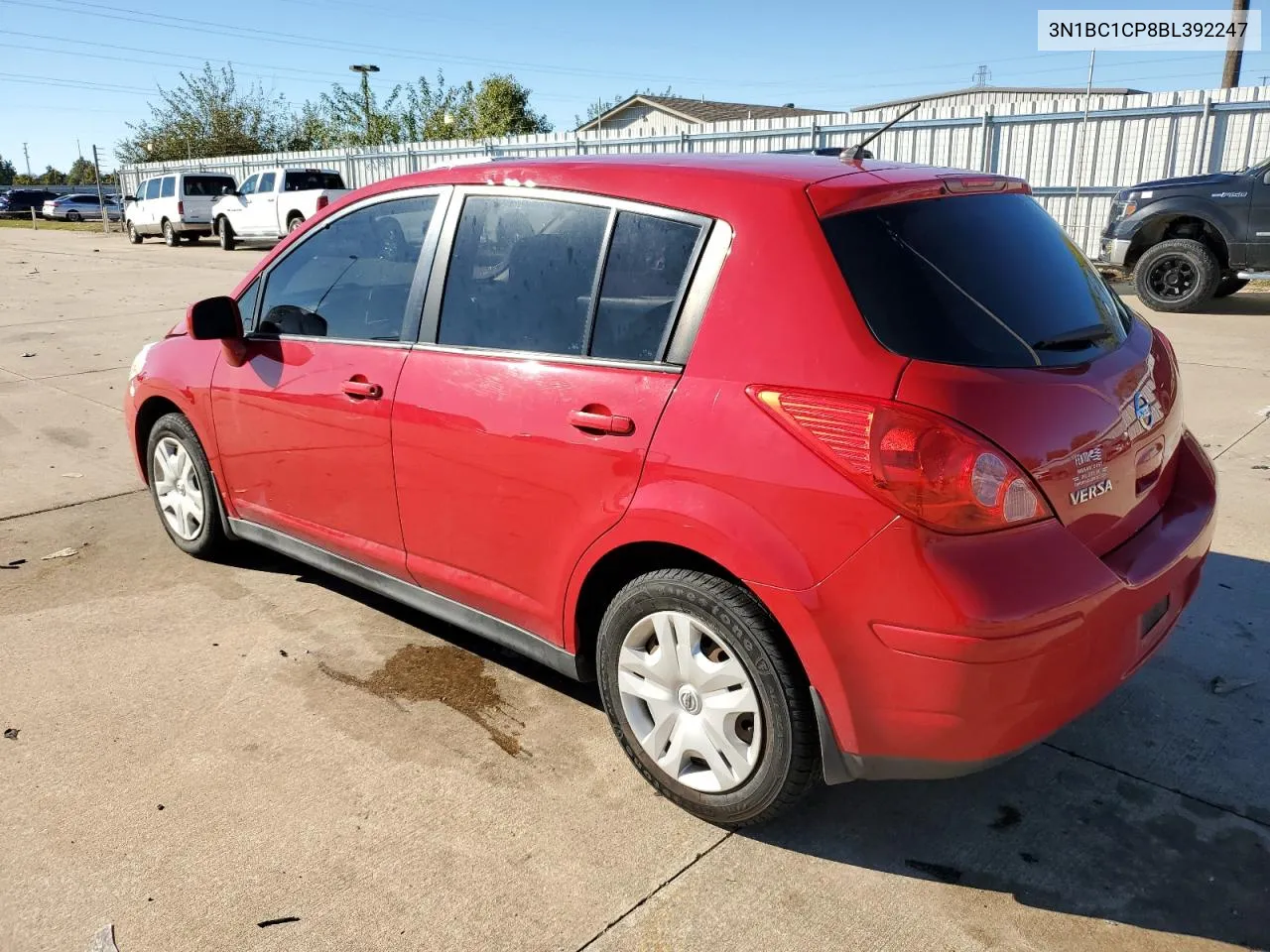 2011 Nissan Versa S VIN: 3N1BC1CP8BL392247 Lot: 78976464