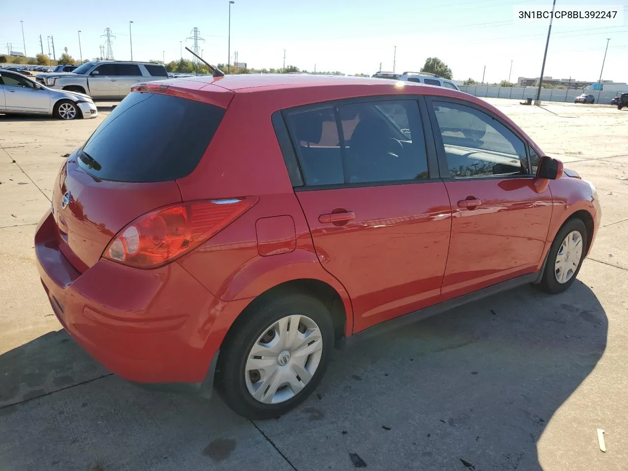 2011 Nissan Versa S VIN: 3N1BC1CP8BL392247 Lot: 78976464