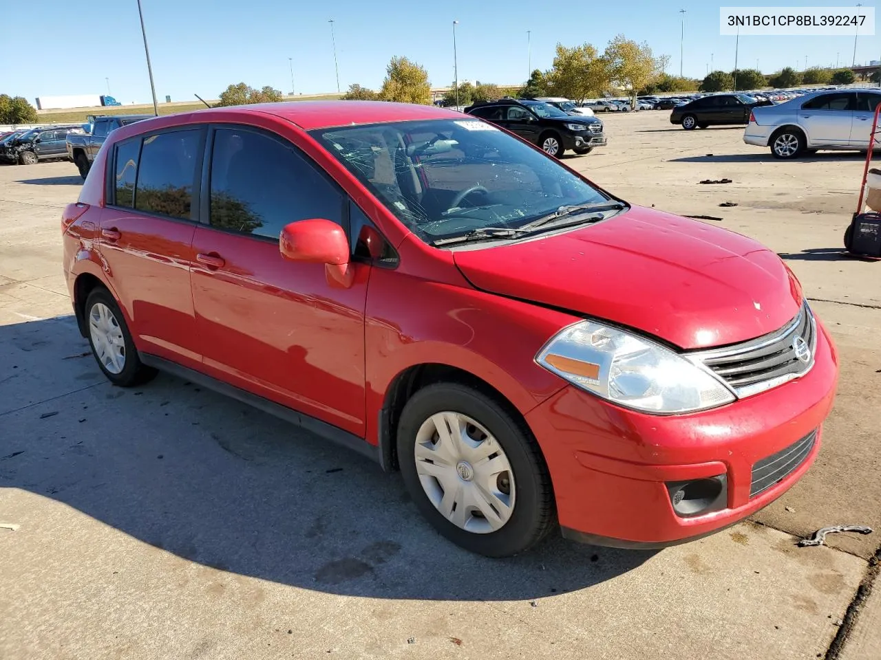 2011 Nissan Versa S VIN: 3N1BC1CP8BL392247 Lot: 78976464