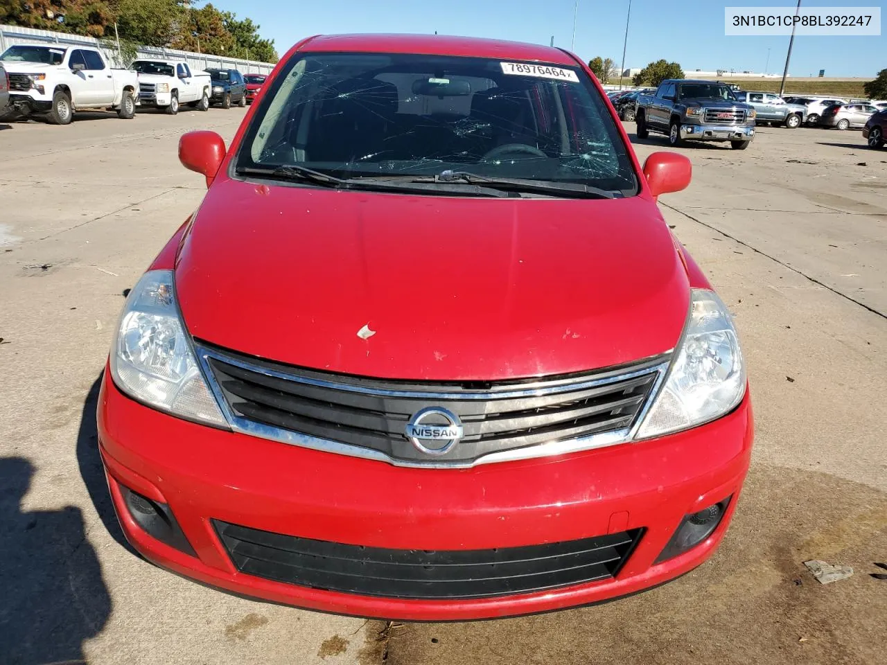 2011 Nissan Versa S VIN: 3N1BC1CP8BL392247 Lot: 78976464