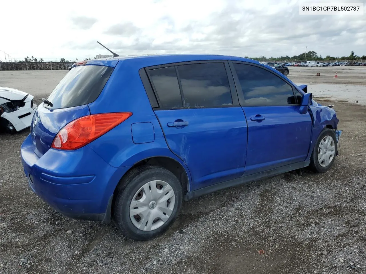 2011 Nissan Versa S VIN: 3N1BC1CP7BL502737 Lot: 78980954