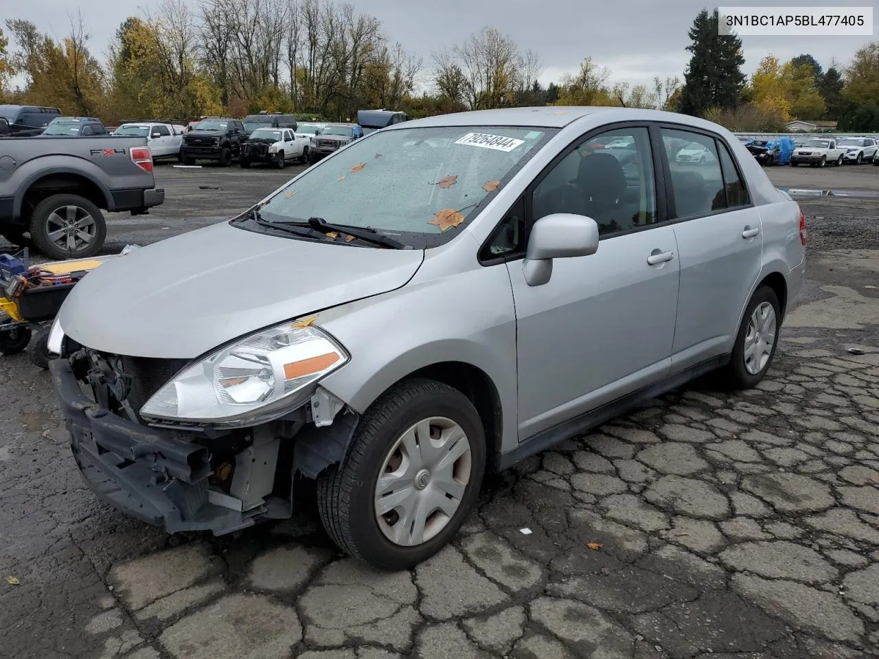 2011 Nissan Versa S VIN: 3N1BC1AP5BL477405 Lot: 79264844