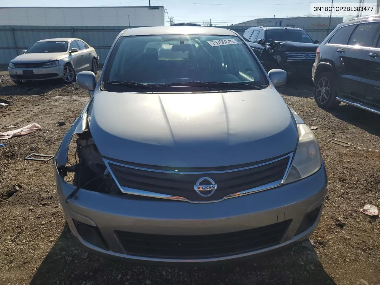 2011 Nissan Versa S VIN: 3N1BC1CP2BL383477 Lot: 79760374