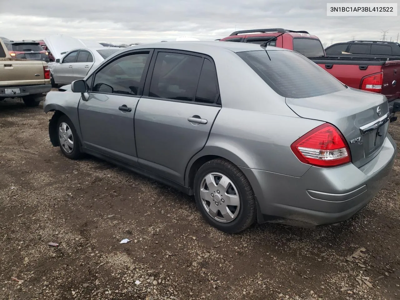 2011 Nissan Versa S VIN: 3N1BC1AP3BL412522 Lot: 79777624