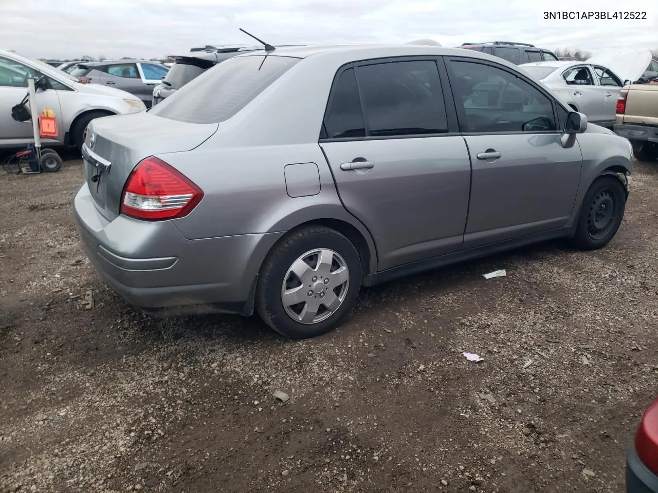 2011 Nissan Versa S VIN: 3N1BC1AP3BL412522 Lot: 79777624