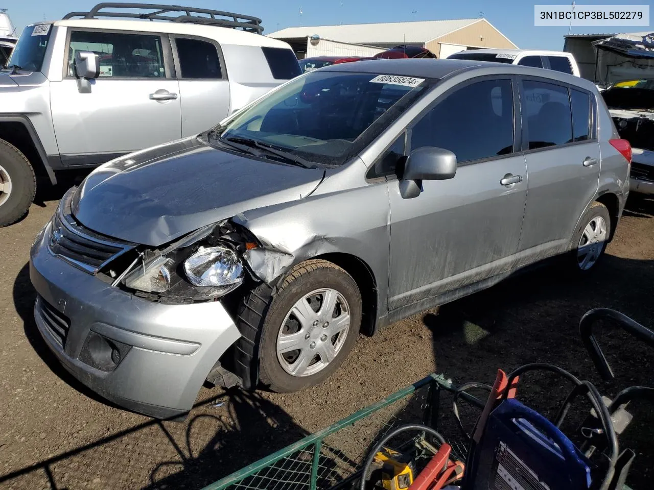 2011 Nissan Versa S VIN: 3N1BC1CP3BL502279 Lot: 80835824