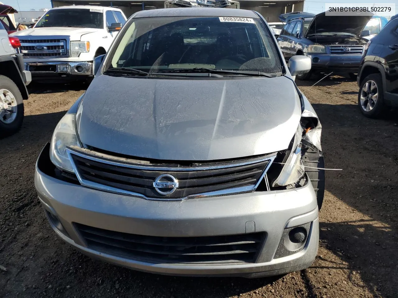 2011 Nissan Versa S VIN: 3N1BC1CP3BL502279 Lot: 80835824