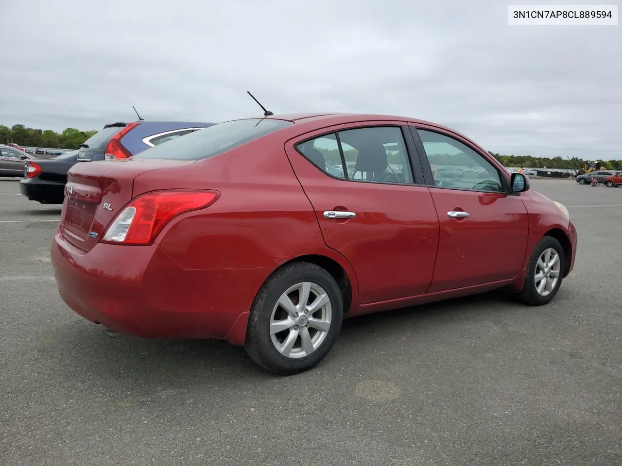 2012 Nissan Versa S VIN: 3N1CN7AP8CL889594 Lot: 55708934