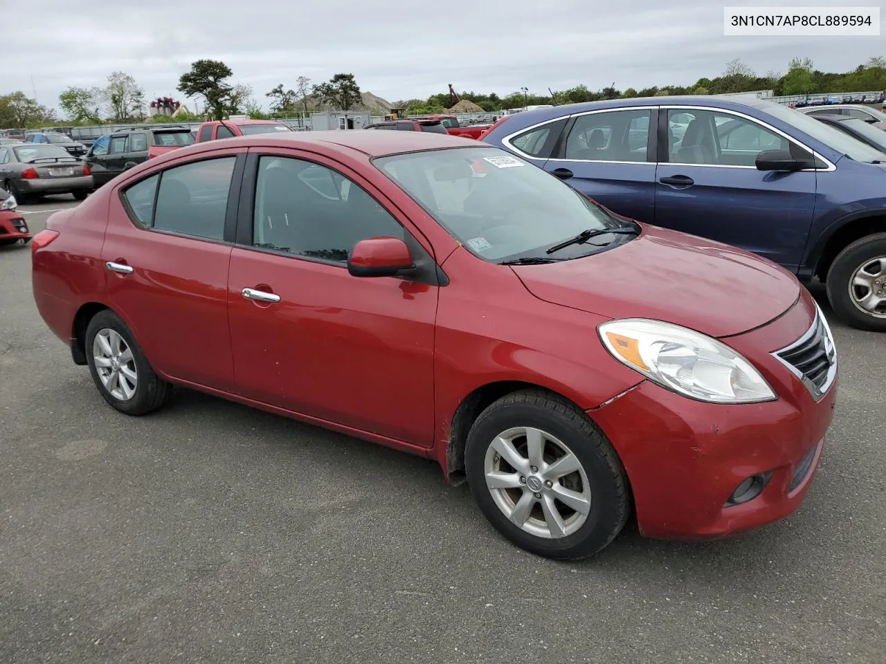 2012 Nissan Versa S VIN: 3N1CN7AP8CL889594 Lot: 55708934