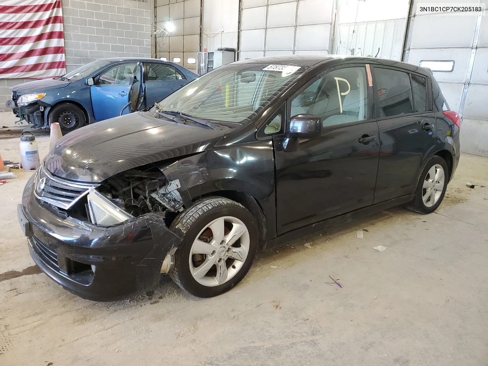 2012 Nissan Versa S VIN: 3N1BC1CP7CK205183 Lot: 57873584