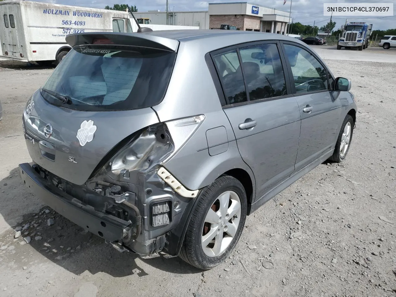 2012 Nissan Versa S VIN: 3N1BC1CP4CL370697 Lot: 59308414