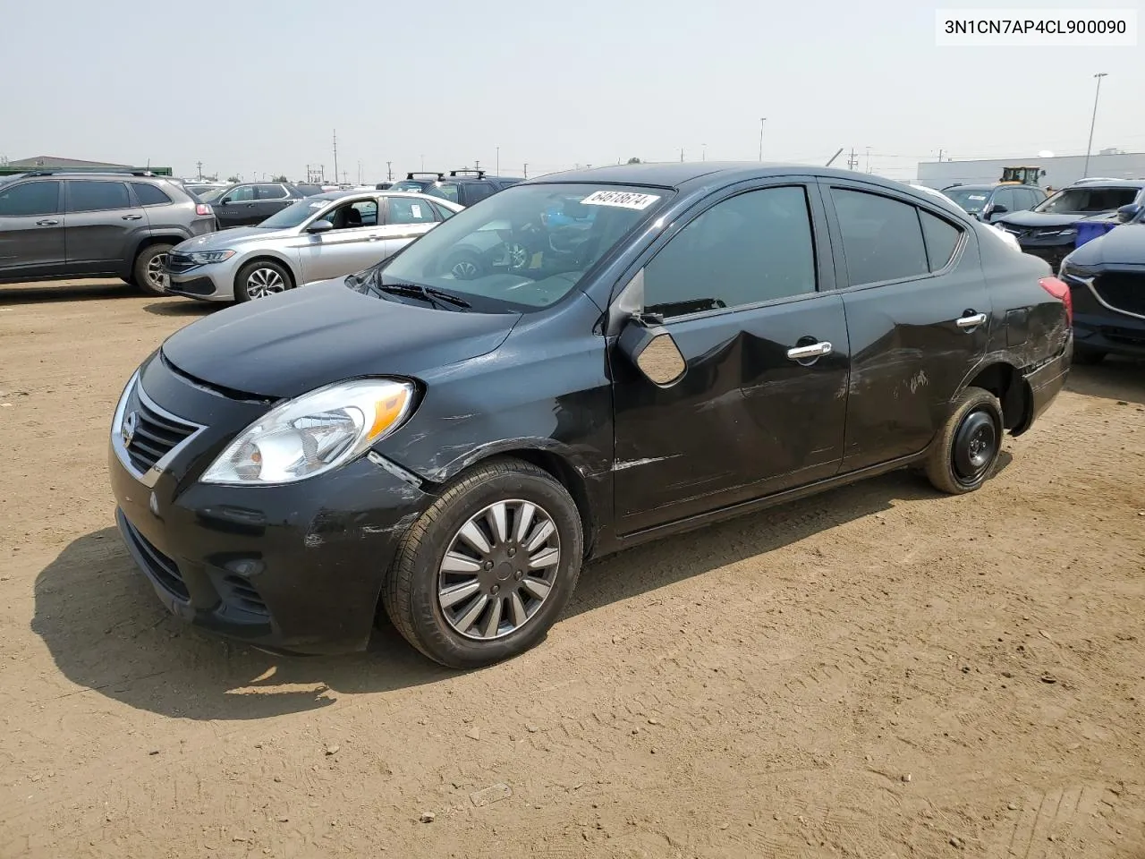 2012 Nissan Versa S VIN: 3N1CN7AP4CL900090 Lot: 64618674