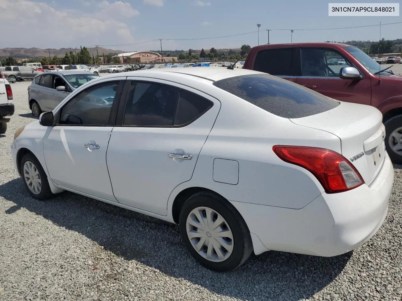 2012 Nissan Versa S VIN: 3N1CN7AP9CL848021 Lot: 66030024