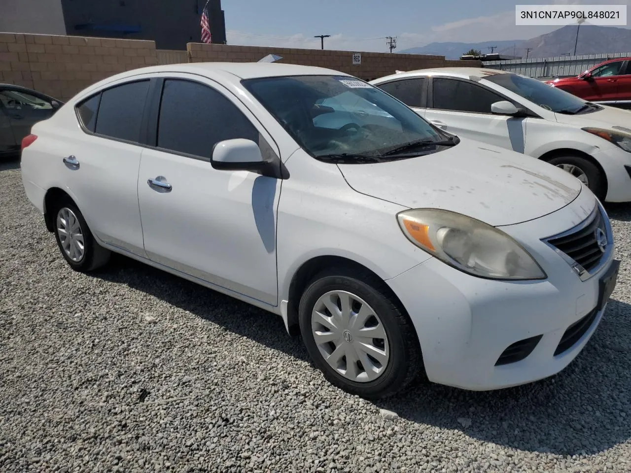 2012 Nissan Versa S VIN: 3N1CN7AP9CL848021 Lot: 66030024