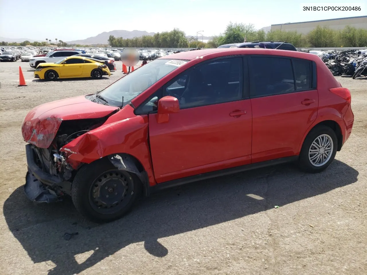 2012 Nissan Versa S VIN: 3N1BC1CP0CK200486 Lot: 66320984