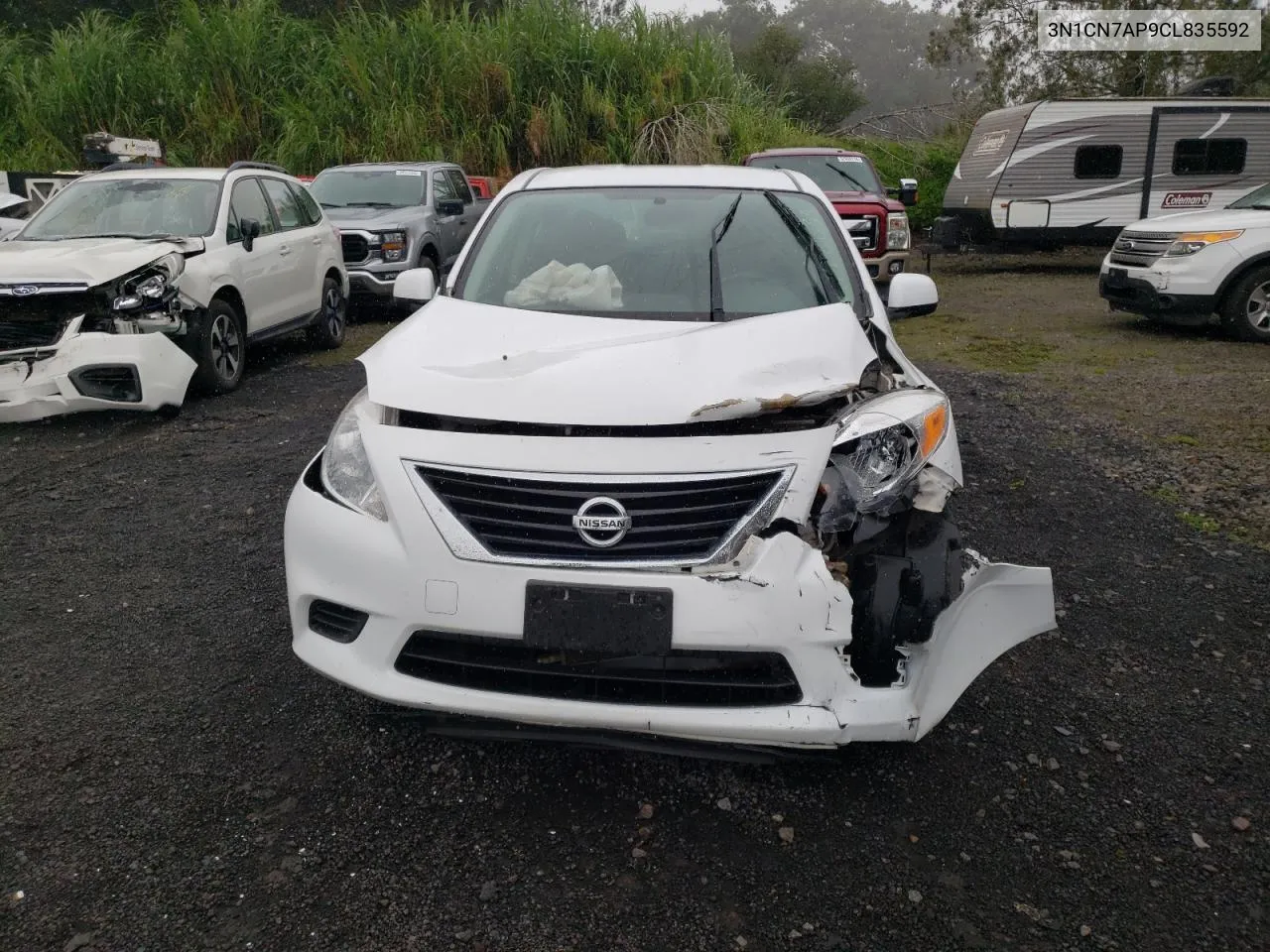 2012 Nissan Versa S VIN: 3N1CN7AP9CL835592 Lot: 67941334