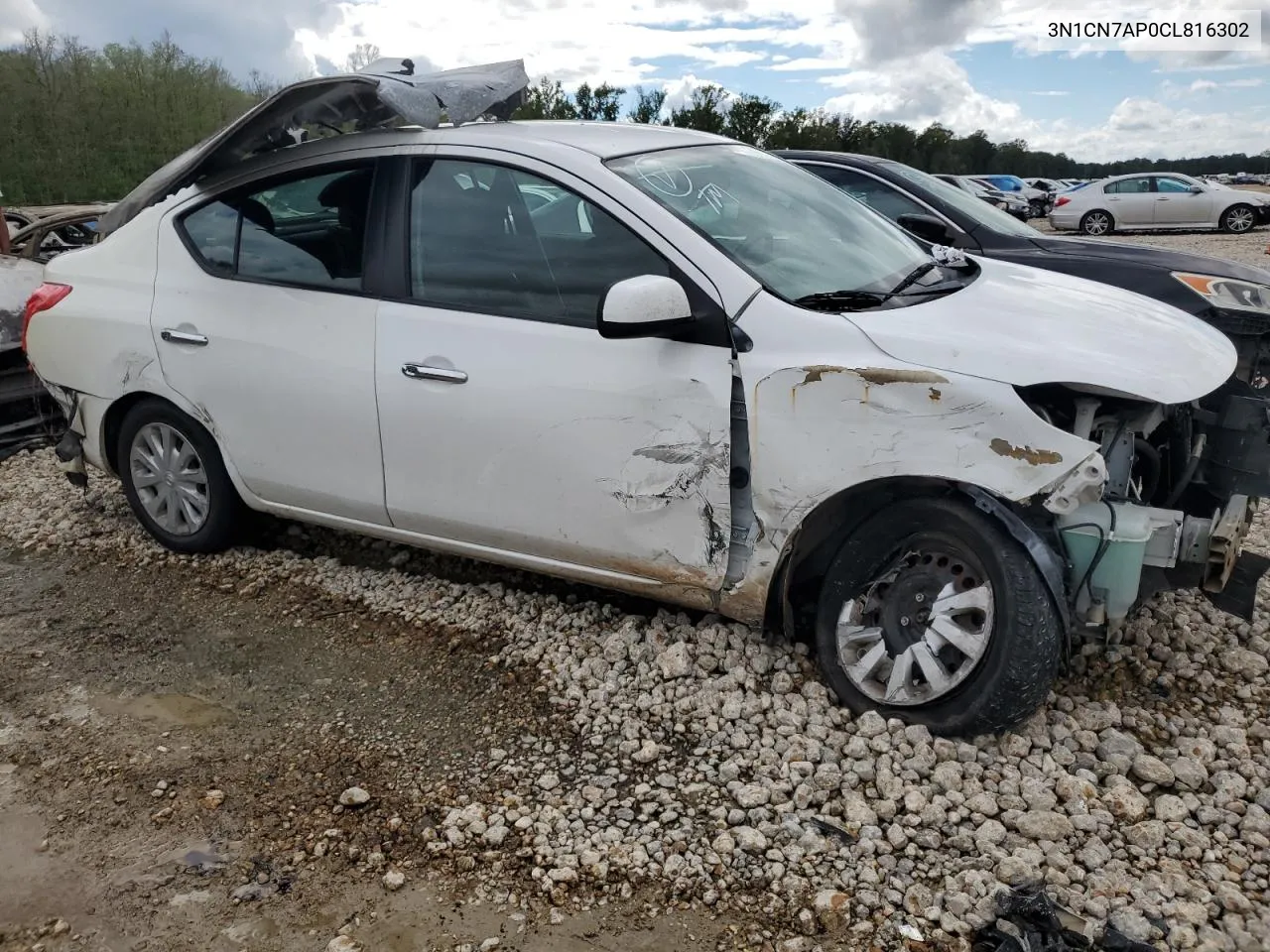 2012 Nissan Versa S VIN: 3N1CN7AP0CL816302 Lot: 69816854