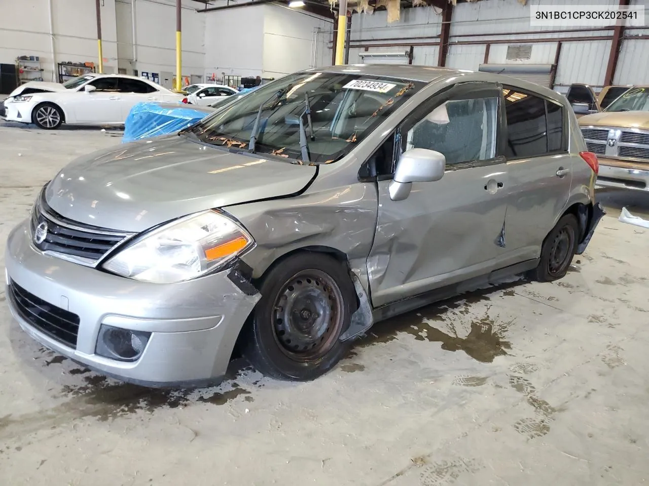 2012 Nissan Versa S VIN: 3N1BC1CP3CK202541 Lot: 70234934