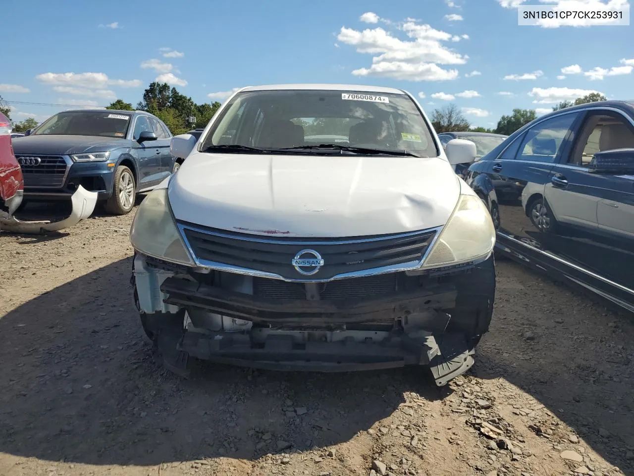 2012 Nissan Versa S VIN: 3N1BC1CP7CK253931 Lot: 70600874